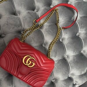 Inspired red bag
